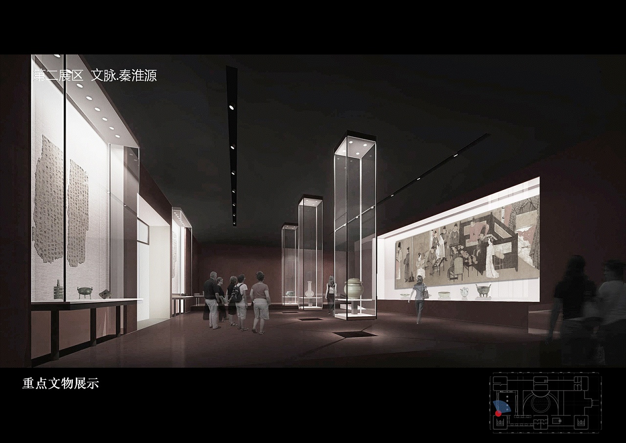 对于展馆展示设计的表现,模型可以直观地表现视觉对象